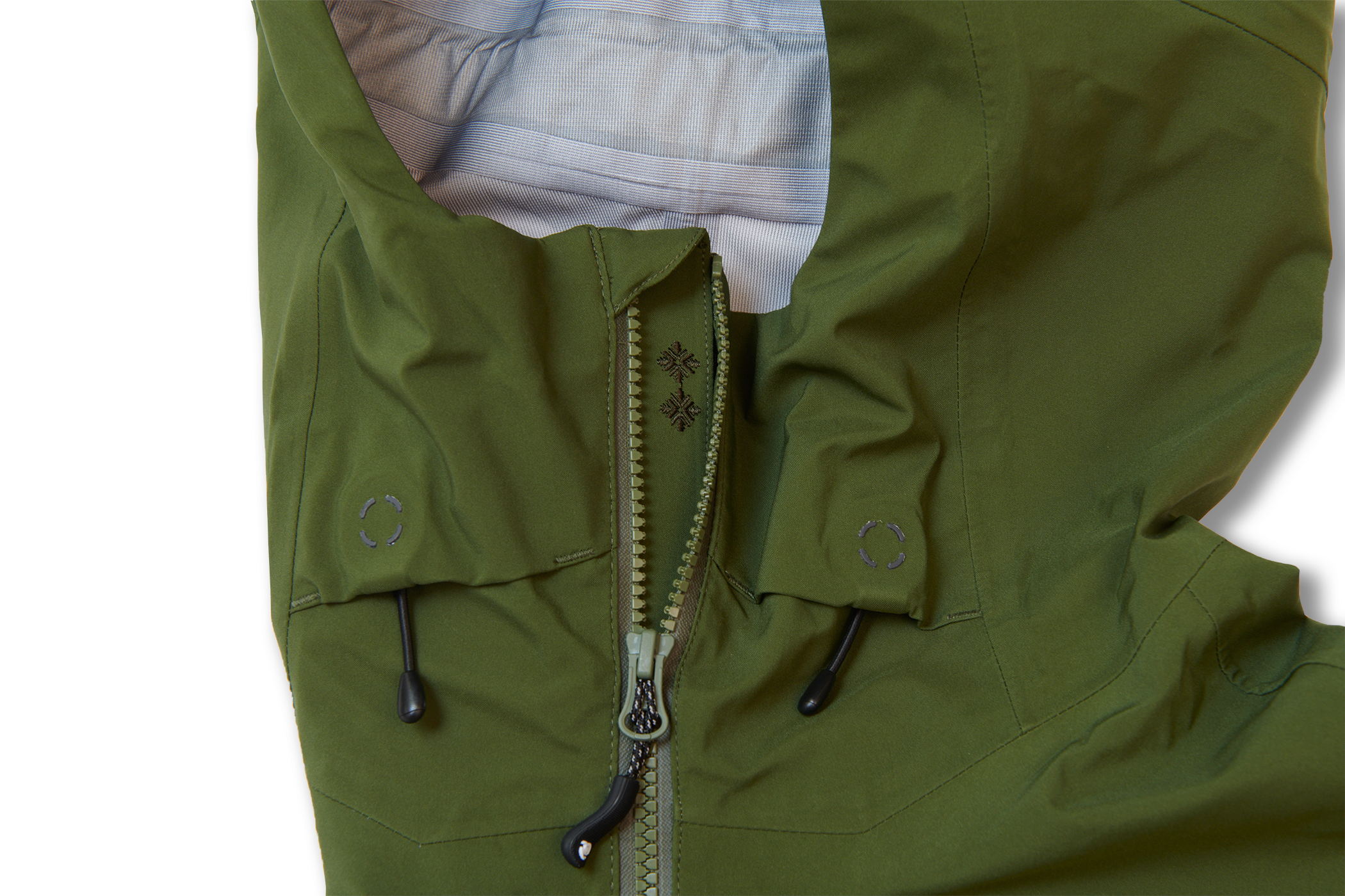 COHAESIVE® Cord Rock Fronr side of Hood